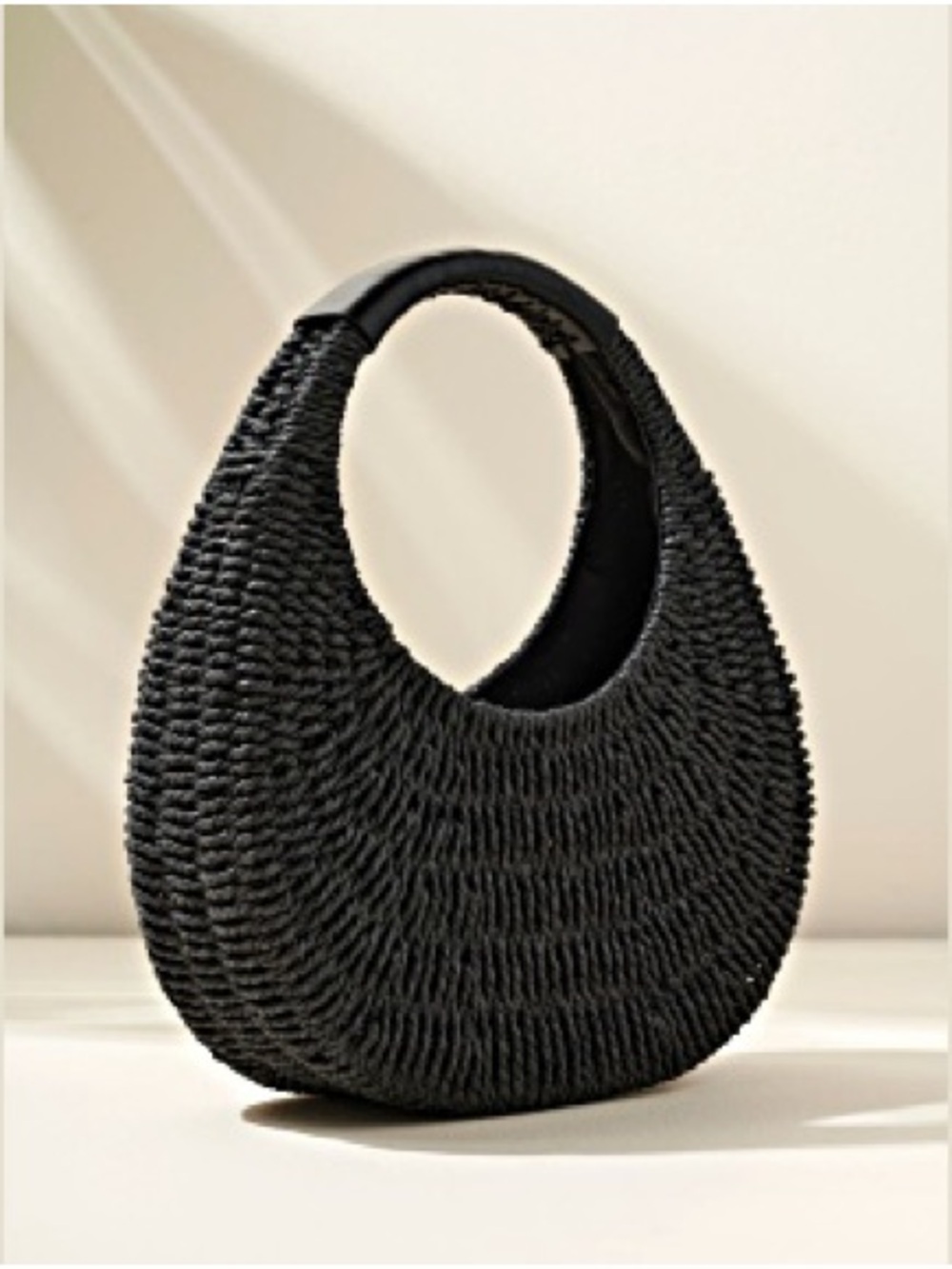 Shiraleah Menorca Woven Bag - Black